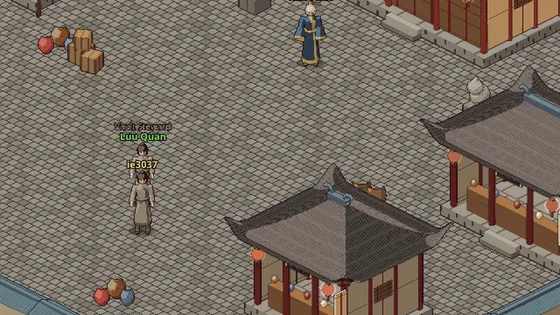Scene from the DotXia game world, view 2