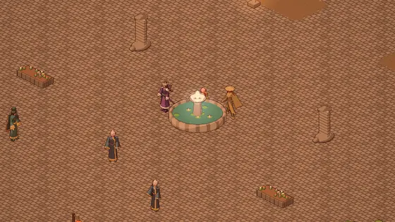 Scene from the DotXia game world, view 3